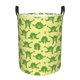 thumbnail image 1 of Balery Funny Frogs Cesta de ropa redonda con asas, impermeable, independiente, para ropa, juguetes, dormitorio y familia-Medium, 1 of 6