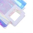 thumbnail image 1 of 4 Pcs Iridescent Tote Bag Fashion Large Capacity Iridescent Transparent Tote Bag Holographic Handbag Clear Beach Bag, 1 of 4