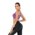 thumbnail image 3 of Women's High Support Racerback Sports Bra， Athletic Tops with Removable Pads for Running Jogging Yoga, 3 of 8