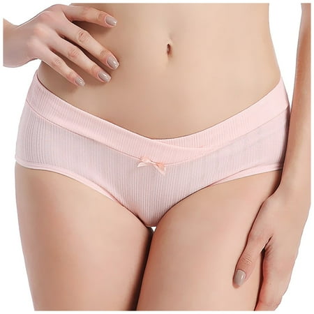 

VerPetridure Women s Bikini Brief Underwear Thongs for Women Panties New Sexy Fashion Cotton Low-rise Underwear Lingerie Brief Underpant Bow M-XXXL