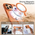 thumbnail image 5 of JETech Magnetic Case for iPhone 17 Pro 6.3-Inch Compatible with MagSafe, Shockproof Phone Bumper Cover, Solid Color Matte TPU Frame, Anti-Scratch Clear Back (Orange), 5 of 5