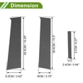 thumbnail image 3 of Moldura de Ventana del Pilar de la Puerta Unique Bargains para Chevy Aveo 2012-2023 Patrón de Fibra de Carbono Negro Sticker Antirrayones para los Pilares Izquierdo Derecho Frontal Trasero 6 Pcs, 3 of 7