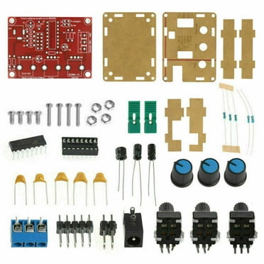 XR2206 Function Signal Generator DIY Kit Sine Output 1HZ-1MHZ   Acrylic Case
