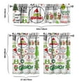 thumbnail image 6 of Kitchen Window Curtains with Rod Pocket Over Sink Small Window Treatment Cafe Short Curtains for Bathroom Tier Drapes,3 Piece Set,36 Inch, 6 of 6