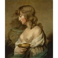 thumbnail image 3 of Circle Of Matthew William Peters 15x17 Black Modern Framed Museum Art Print Titled - Portrait of Miss Mortimer as Hebe, 3 of 5