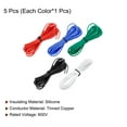 thumbnail image 3 of 24 Calibre Silicona Cable 24AWG Eléctrico Cable Trenzado Cable Flexible Estañado Cobre Cable Alta Temperatura Conexión Cable 5 Color 3,0 m/10 Pies 5uds, 3 of 7