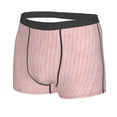 thumbnail image 5 of Goofa Pink Stripes Printed Men's Boxer Briefs Underwear, Moisture-Wicking Underwear, Trunk,Soft and Breathable Cotton Underwear-Small, 5 of 9