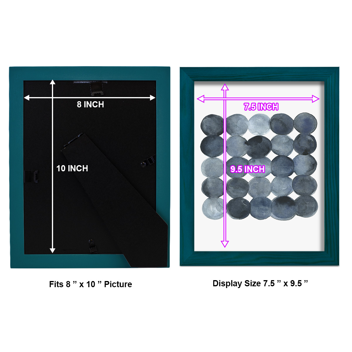 Blue Grey Density I -Framed Print w/glass-Ocean Blue