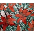 thumbnail image 4 of oneOone Silk Tabby Rust Fabric Leaves & Flower Sewing Material Print Fabric By The Yard 42 Inch Wide, 4 of 4