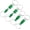 Green, variant on Quick Release Keychain Detachable Spring Pull Apart Key Ring Holder Swivel Split Snap with Double Rings Black -