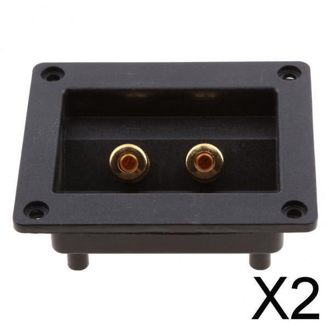 Conectores de Copa de Resorte CUTICAT Cuadrados de Terminal de Caja de Altavoz Estéreo para Coche 2 piezas