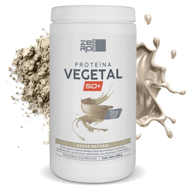 Proteína Vegana ZERONOVO 50+ 480 gr Sabor Natural 20gr de Proteína por Porción