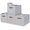 Light Grey, variant on DECOMOMO Cube Storage Bin 13" x 15" x 13" | Cube Organizer Bin | Collapsible Storage Cube | Fabric Storage Cube | Set of 4, Texture Grey