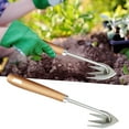 thumbnail image 1 of mtvxesu Weeding Tool Connected Weeding Tool Stainless Steel Ditch Weeding Tool Gardening Weeding Rake Loosening Vegetables up to 50% Off, 1 of 6