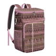 thumbnail image 1 of Geometric Pattern Cooler Backpack – Waterproof Insulated Backpack Cooler with Minimalist Style, Leak-Proof Design for Beach Days, Office, and Travel, 1 of 6
