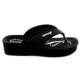 thumbnail image 3 of Aerosoft Aero Lite Comfy Thong Strap Printed Footbed Sandals for Girls, 3 of 5