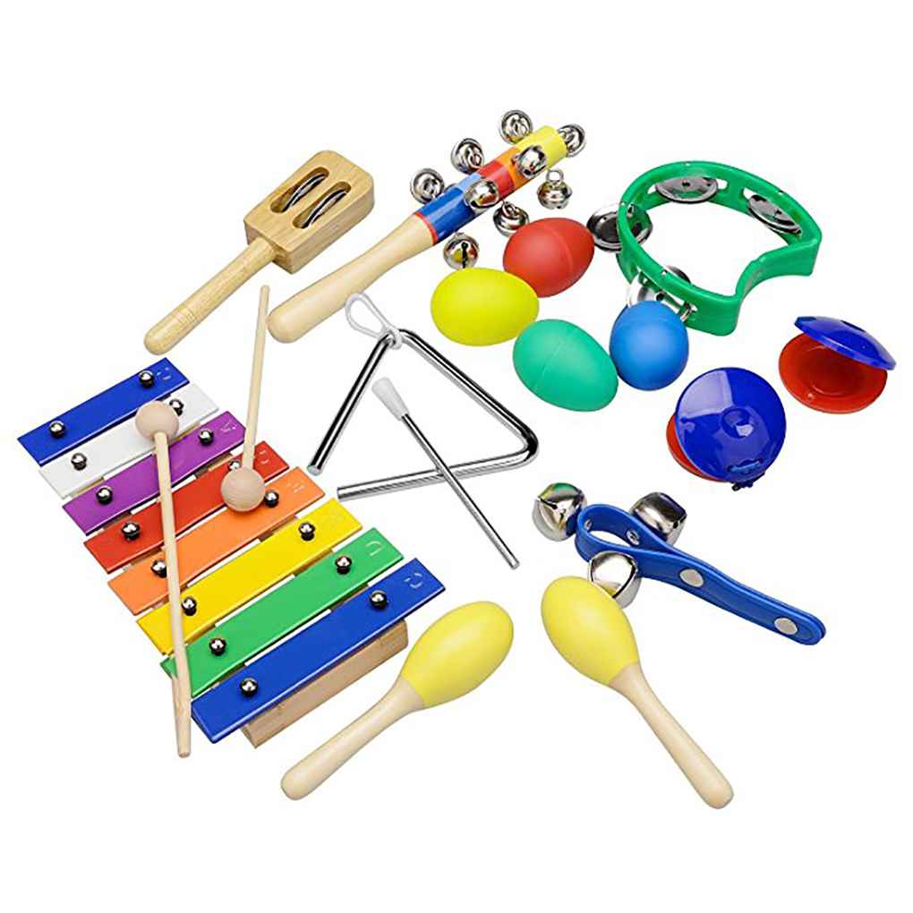 Christmas Clearance Kids Musical Instruments Tamborines Drum Set