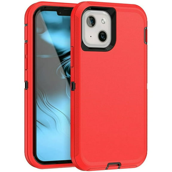 iPhone 14 Plus Heavy Duty Case {Shock Proof Case with 3 Layer Rubber, Shatter Resistant, [Tough Armour] Rugged Case Compatible for iPhone 14 Plus} Navy