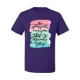 thumbnail image 2 of Wild Bobby, Be Yourself Everyone Else Is Taken Artistic Watercolor Pop Culture Men's Graphic T-Shirt, Purple, X-Large, 2 of 3