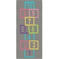 thumbnail image 5 of 2'2" x 6' Hopscotch Kids Rug - Play Mat for Playroom, Bedroom, Daycare & Classroom - Fun & Interactive Game Carpet - Durable and Non-Slip - Perfect for Learning & High-Traffic Areas, Pink, 5 of 6