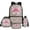 Green Camo Pink Bow, variant on Aplkyhs Green Camo Pink Bow School Backpack Set of 4 with Lunch Bag Pen Bag Set Bottle Sleeve for Girls Boys Multifunctional Pencil Case Suitable for Elementary Middle School High