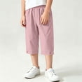 thumbnail image 5 of LvhaoGJOB Kids' Casual Pants - Soft, Elastic Waist & Pockets - Pink 9-10 Years, 5 of 5