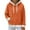 Orange, variant on Visit the JURANMO Store Christmas Hoodies for Women Faux Fur Trim Long Sleeve Hooded Sweatshirts Waffle Knit Fashion Holiday Pullover Sweatshirt with Pocket Red S