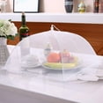 thumbnail image 3 of Ledeak 3 Pcs Mesh Screen Food Cover, 12 Inch Tents Popup Collapsible Food Cover, Food Protector Tent Net Screen Umbrella for Keeping Out Flies Bugs Mosquitos Picnics (White), 3 of 7