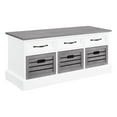 thumbnail image 1 of Coaster Traditional Wood 6-Drawer Rectangular Storage Bench in Gray, 1 of 13