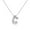 C, variant on Womens Necklaces Trendy Women Jewelry Silver Necklace With Words For Fashionable Women With Initials A Present For Women Teenagers And