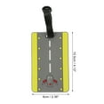 thumbnail image 2 of Unique Bargains 1 Pc Aircraft Route Pattern Luggage Tag for Travelling Yellow, 2 of 5