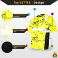thumbnail image 2 of KwikSafety (Charlotte, NC) UNCLE WILLY'S WALL Short Sleeve Safety Shirt (w/POCKET) Class 2 ANSI OSHA Custom High Visibility Reflective Tape Construction Security Work Clothing Men | Yellow Black Large, 2 of 7