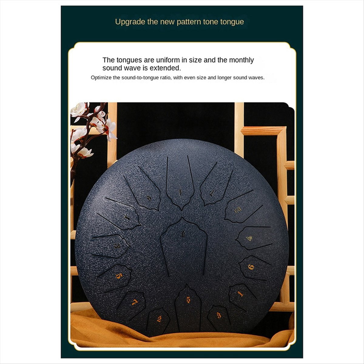 6-Inch 8-Tone Sound Rain Drum Outdoor Rain Drum Percussion Instrument Yoga Meditation Exclusive Purple