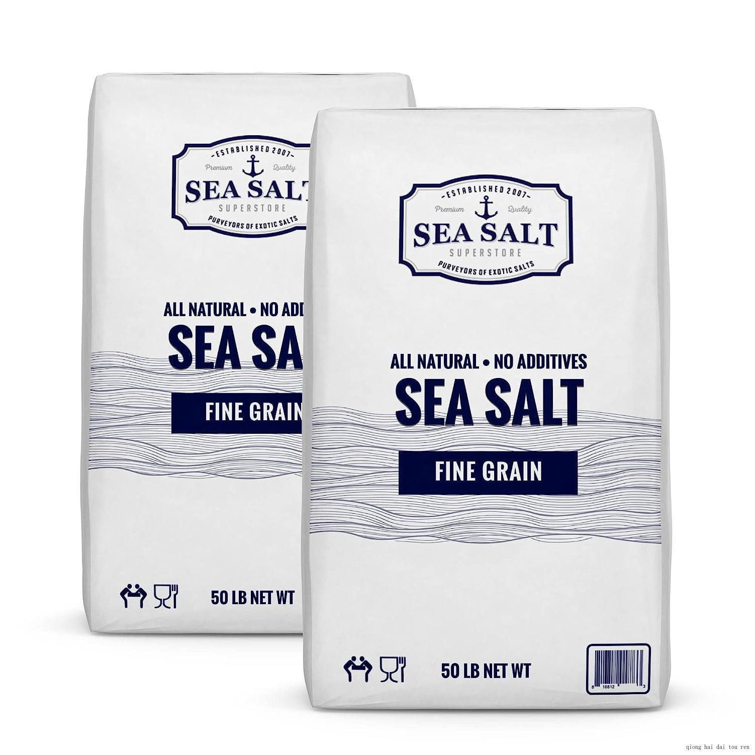 Bulk Sea Salt, Non Iodized And Kosher Fine Sea Salt For Commercial Use, Food Grade, No Additives