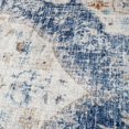 thumbnail image 2 of ReaLife Rugs Machine Washable Printed Vintage Distressed Bohemian Blue Eco-friendly Recycled Fiber Area Runner Rug (4' x 6'), 2 of 10
