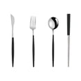 thumbnail image 2 of SPRING PARK 4Pcs/Set Stainless Steel Kitchen Utensil Dining Tableware Fork Spoon Travel Cutlery Set, 2 of 7