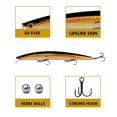 thumbnail image 3 of Yuarrent Señuelos de pesca versátiles ABS, regalo realista de pececillo para pescadores, señuelos duros de lubina hechos con ABS Pescar, 3 of 6