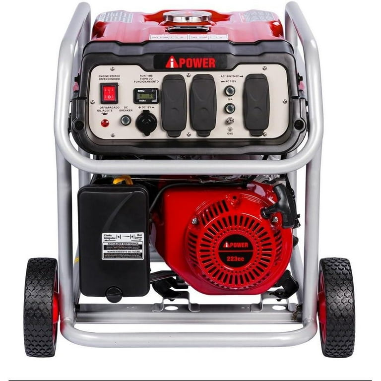 A-iPower 4,000 5,000 Watt Gasoline Powered Generator with Manual Start A-iPower 4,000 5,000 Watt Gasoline Powered Generator with Manual Start