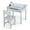 Gray 2, variant on Kids Table and Chair Set, Wooden Lift-Top Desk & Chair with Storage, Paper Roll Holder & Pen Slot, Activity Table Set for Art, Children Furniture Set for Daycare, Playroom (Gray)