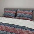thumbnail image 2 of Nordic Comforter & Sham Bedding Set, Traditional Knitting Motif with Retro Style Floral Old Fashion Image, 3 pcs Duvet Set Microfiber Filling Quilt, 5 Sizes, Dark Blue Coconut, by Ambesonne, 2 of 4