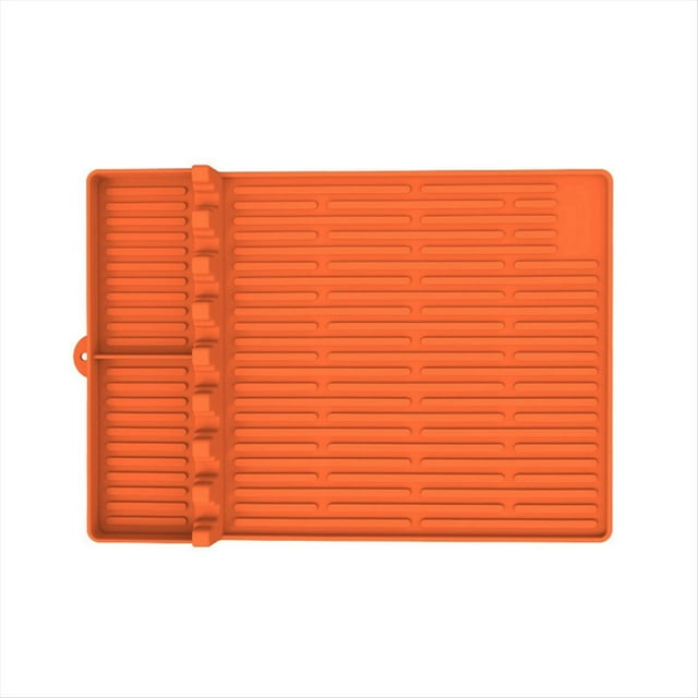 Alfombrilla Lateral Silicona para Horno Barbacoa, Bandeja para Hornear, Alfombrilla Protectora, Almohadilla Drenaje, Alfombrilla Silicona Piedra Negra para Herramientas de Horno
