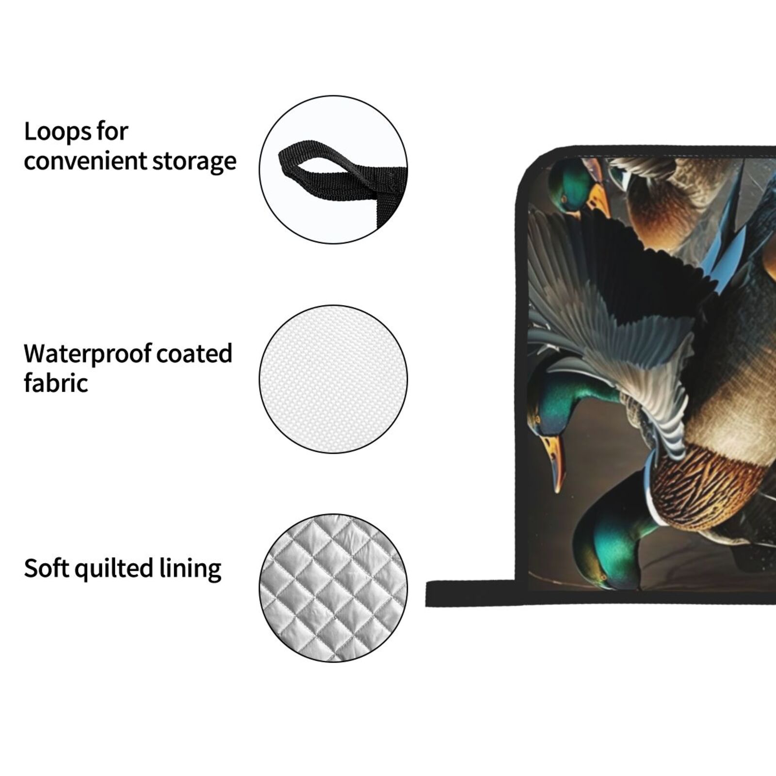 Mallards Duck Cool Hunting 4Pcs Oven Mitts and Pot Holders Sets Oven Kitchen Gloves Hot Pads for Cooking BBQ Baking Grilling
