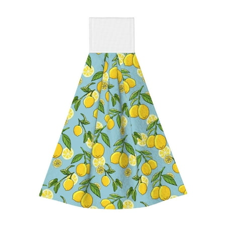 

Lukts Lemon (3) for Coral Fleece Velcro Towel Suitable for Bathroom Kitchen Hanging Absorbent Towel Household Items