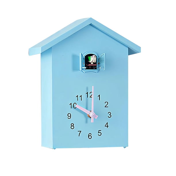 Wosthever Reloj de pared de cuco Voces de pájaros naturales Reloj de péndulo con casa de pájaros para arte de pared Hogar Sala de estar Cocina Oficina Decoración del hogar No.1 Wosthever HA027977-01