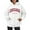 White, variant on XIAONU Womens Hoodies Retro Letter Print Drawstring Hooded Sweatshirt With Kangaroo Pocket Drawstring Long Sleeve Fleece Lined Pullover Hoodie