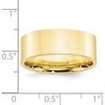 thumbnail image 3 of 10K Yellow Gold 10Ky 8mm Standard Flat Comfort Fit Band Size 13 Made In United States 1flc080-13, 3 of 5