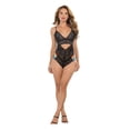 thumbnail image 2 of Pride Lace Teddy w/Rainbow Side Straps Black S/M, 2 of 3