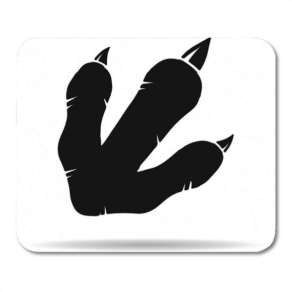 POGLIP Dino Dinosaur Footprint Paw Aggressive Ancient Big Mousepad Mouse Pad Mouse Mat 9x10 inch