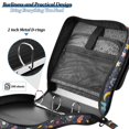 thumbnail image 4 of FORMRS Zipper Binder with Shoulder Strap 2-inch Ring 500 Sheet Capacity File Bag, Small Space Pattern, 4 of 5