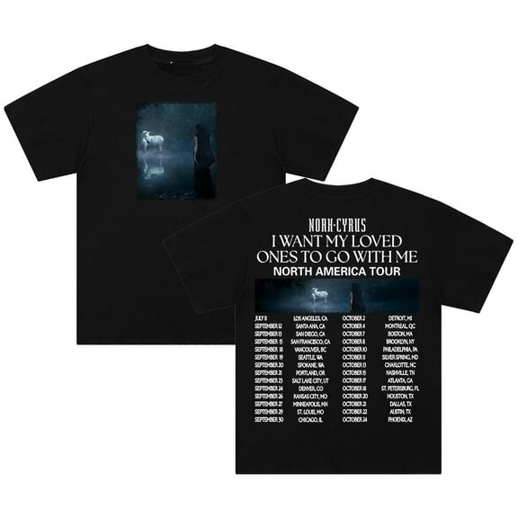 Noah Cyrus T-shirt 2025 I Want My Loved Ones To Go With Me Tour Short Sleeve Streetwear Men Women Cotton Tee